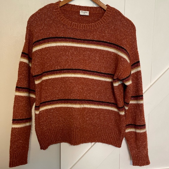 Others follow Rust Striped Sweater Size Small - Picture 3 of 10